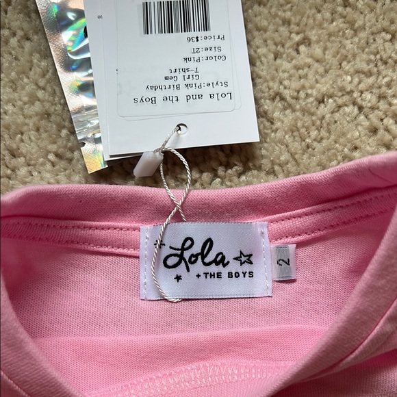 2T Pink B'Day Girl T-Shirt with Colorful Sequins. NWT. - Picture 2 of 6